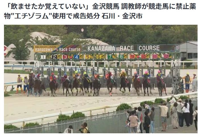 金沢競馬で禁止薬物検出、調教師処分が示す管理体制の課題