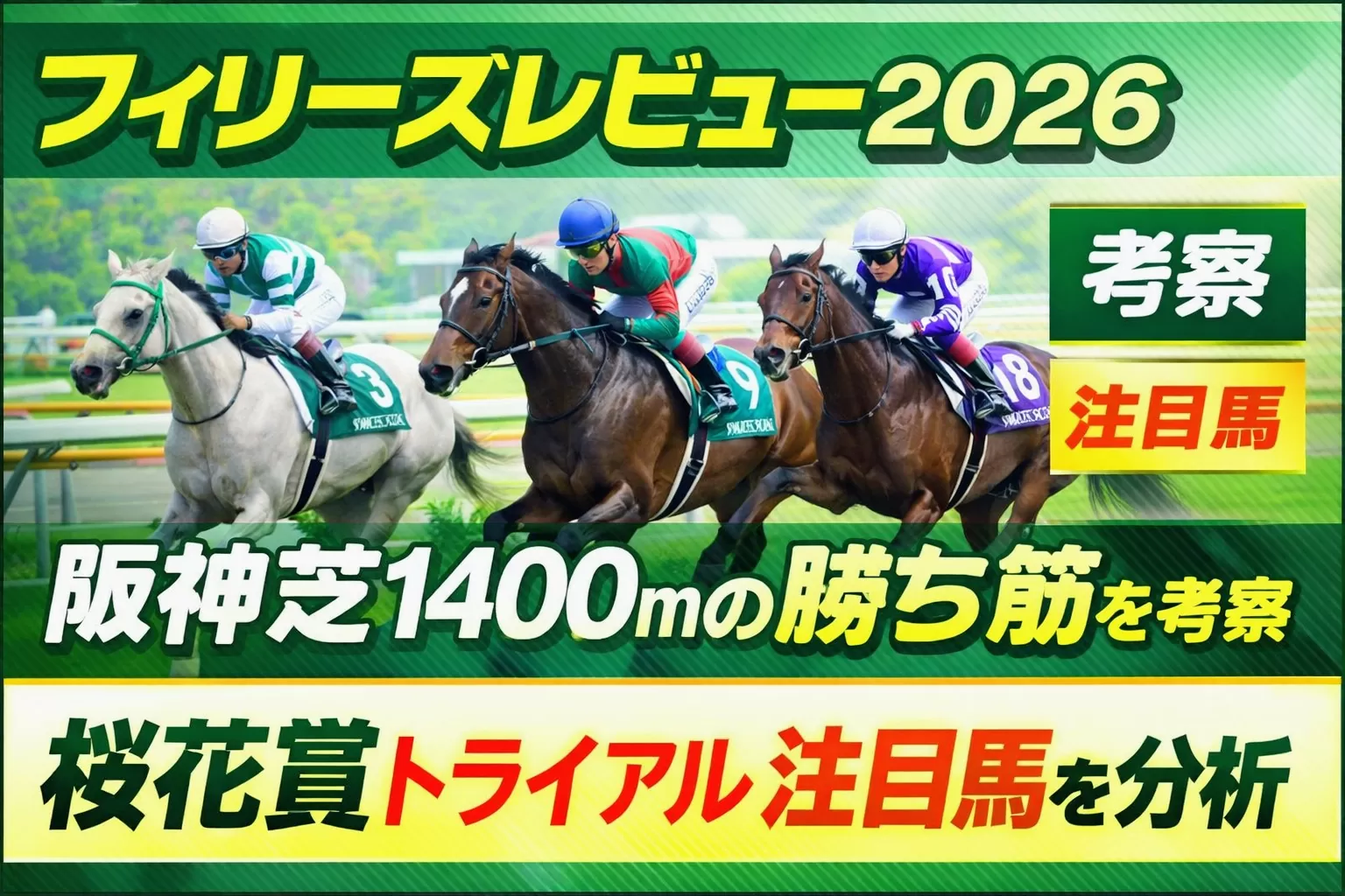 【フィリーズレビュー2026】阪神芝1400mの勝ち筋を考察｜桜花賞トライアルの注目馬を分析