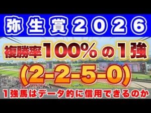 【弥生賞ディープインパクト記念2026】1強のアドマイヤクワッズはデータ的に信頼できるのか！