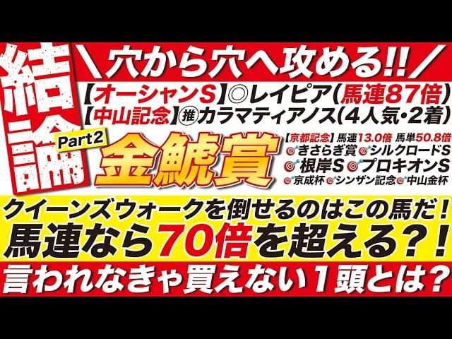 【金鯱賞2026衝撃予想】クイーンズウォーク撃破の“盲点の1頭”判明…馬連70倍超も！？言われなければ絶対買えない穴馬に競馬ファン震撼