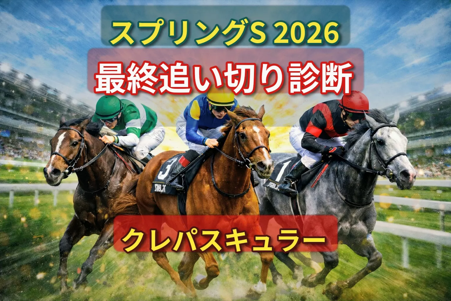 【スプリングS2026最終追い切り診断】無敗3連勝へクレパスキュラー仕上がり万全！アスクエジンバラ＆サウンドムーブも高評価、皐月賞戦線を占う注目馬はこれだ